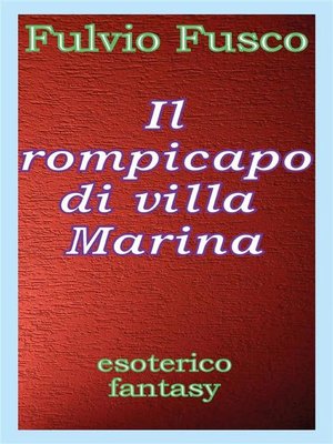 cover image of Il rompicapo di villa Marina